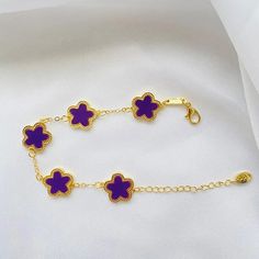 40673353138243 Purple Jewelry Bracelet With Adjustable Chain, Elegant Adjustable Purple Chain Bracelet, Purple Bracelet With Adjustable Chain As Gift, Elegant Purple Chain Bracelet As Gift, Luxury Flower-shaped Bracelets As Gift, Flower Shaped Bracelets For Her, Adjustable Purple Chain Bracelet, Adjustable Purple Chain Bracelet Gift, Adjustable Purple Chain Bracelet For Gift