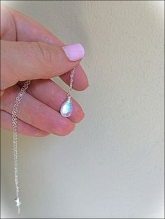 Tiny rainbow Moonstone pendant. Moonstone necklace. Jewelry moon stone. Moon stone gemstone. Sterlin Silver Teardrop Gemstone Birthstone Necklace, Silver Teardrop Sterling Silver Birthstone Necklace, Silver Birthstone Teardrop Pendant Crystal Necklace, Minimalist Moonstone Pendant Crystal Necklace, Minimalist Moonstone Crystal Pendant Necklace, Minimalist Moonstone Jewelry For Healing, Delicate Sterling Silver Birthstone Crystal Necklace, Dainty Sterling Silver Birthstone Necklace With Natural Stones, Sterling Silver Teardrop Necklace With Moon Charm