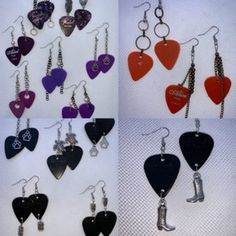 rock on with your guitar pick earrings Edgy Earrings For Concert, Edgy Pierced Earrings For Concerts, Guitar Pic, Guitar Pick Earrings, Guitar Pics, Rock On, Guitar Pick, Jewelry Earrings Dangle, Etsy Earrings