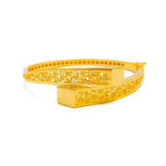 Iconic Chic Timeless 22k Gold Bangle Bracelet Formal 22k Yellow Gold Cuff Bracelet, Yellow Gold-plated Bangle Bracelet, 22k Yellow Gold Bangle Bracelet, 22k Yellow Gold Bangle For Formal Occasions, Elegant 22k Yellow Gold Bangle, Elegant Yellow Gold 22k Bangle, Yellow Bangle Bracelets For Formal Occasion, Yellow 22k Gold Bracelets For Formal Occasions, Elegant 22k Gold Yellow Bracelets