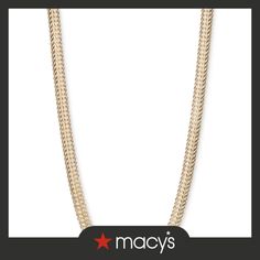 in stock Elegant Metal Wheat Chain Necklace, Classic Gold-tone Jewelry With Chain Strap, Flat Chain Necklace, Anne Klein, Chain Necklace, Gold Necklace, Pick Up, In Store, Buy Online