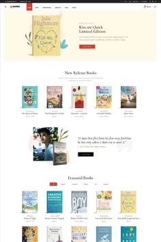an image of a website page with books on the front and back pages, as well as