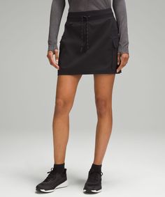 Multi-Pocket Cargo High-Rise Hiking Skirt | Women's Skirts | lululemon Hiking Skirt, Athletic Skirts, Lululemon Skirt, Hiking Essentials, High Rise Skirt, Women Skirts, Hem Skirt, Water Repellent Fabric, Women's Skirts