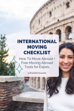 International Moving Checklist: How to Move Abroad; Free Moving Abroad Tools for Expats Work Overseas, Finding A Job, International Jobs, International Move, Moving Abroad, Free Move, Moving Checklist, Life Abroad, Work Abroad