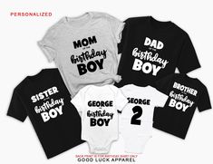 Birthday Boy Family Shirts, Birthday Group Shirt, Birthday Shirts For Family, Birthday Shirts Matching Outfit Kids Birthday Tee Personalized How do i purchase? 1. Choose the SHIRT STYLE and SIZE 2. Choose the COLOR 3. Add any personalization or note to seller, if available. 4. Add to cart. 5. If you need more Items to your order, please press the back button and repeat steps again. 6. Once all your desired items are in your cart you can complete your order by entering your payment method, desire Short Sleeve Shirt For Birthday And Father's Day, Family Matching Custom Print Birthday Shirt, Family Matching Tops With Letter Print For Birthday Gift, Custom Print Black Tops For Birthday, Black Custom Print Tops For Birthday, Family Matching Birthday Tops With Letter Print, Family Matching Name Print Tops For Birthday, Black Top With Text Print For Birthday, Family Matching Name Print Tops For Birthdays