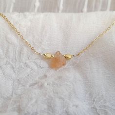 Sunstone Necklace, Raw Sunstone Jewelry, Sunstone Pendant Necklace, Gemstone Necklace - Etsy Raw Sunstone, Sunstone Necklace, Sunstone Jewelry, Crystal Necklaces, Chain Extenders, Necklace Gemstone, Gold Plated Chains, Spring Rings, Gemstone Necklace