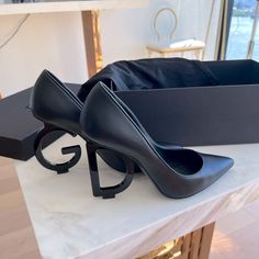 Featuring An Iconic, Feminine Shape, These Lori Pumps In Devotion Nappa Leather Feature The New Dg Heel In Black Lacquered Metal: 105 Mm - 4.1 Inches Heel Nappa Leather Upper Leather Insole With Branded Label Black Leather Sole With Stamped Logo Item Comes With Themed Packaging Made In Italy External Composition: 100% Lambskin A Name That Needs No Introduction, Dolce & Gabbana Has Been An Icon Of Italian Glamour Since The '80s. Though Times Have Changed, The House’s Sensual Aesthetic Has Remained The Same. Fun Fact: Domenico Dolce And Stefano Gabbana Met In A Nightclub In Milan. Italian Glamour, Dolce Gabbana Shoes, Stefano Gabbana, Logo Items, Fun Fact, Black Pumps, Leather Pumps, Nappa Leather, Black Heels