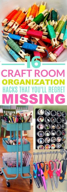 craft room organization hacks that you'll forget missing