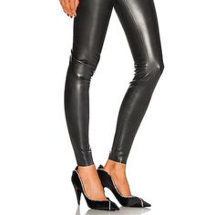 Saint Laurent Black Latex Leggings Size: Us 4 / 36 Retail: $995 Condition: Brand New With Tags High Rise Flat Front Fitted Through Skinny Legs Rubber Made In France Latex Black Pants, Saint Laurent Pants, Latex Leggings, Colorful Leggings, Made In France, Pant Jumpsuit, Saint Laurent, High Rise, Pants For Women