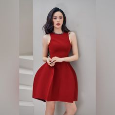 Questions? Leave On The Comment Below! Red Sleeveless Mini Dress For Winter, Chic Red Mini Dress For Winter, Red Sleeveless Dress For Winter, Red Casual Mini Dress For Cocktail, Casual Red Mini Dress For Cocktail, Red Casual Mini Dress For Party, Casual Burgundy Dress For Party, Fall Midi, Beaded Party Dress