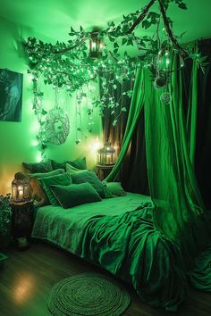 25+ Green Witch Aesthetic Home Bedroom Witch Bedroom Aesthetic, Bedrooms Colors, Guest Bedroom Art, Witch Bedroom, Guest Bedroom Colors, Guests Bedroom, Guest Bedroom Bedding, Witch Bedrooms, Guest Bedroom Inspiration