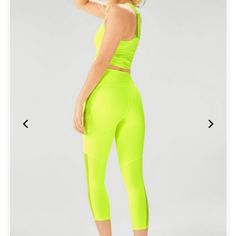 This Is A Fabletics Original. Outfit, Brand New In Packaging. They Sent Me This Outfit Twice! The Top Is A Size Xxs And The Leggings Are A Size Xs! Color Is Bright Lime! Spring Compressive Athleisure Sports Bra, Spring Athleisure Compressive Sports Bra, Compressive Athleisure Sports Bra For Spring, Light Support Athleisure Activewear For Loungewear, Spring Compression Sports Bra For Workout, Athleisure Sports Bra With Medium Support For Loungewear, Athleisure Sports Bra For Gym In Spring, Athleisure Sports Bra For Gym, Spring Athleisure Sports Bra For Yoga