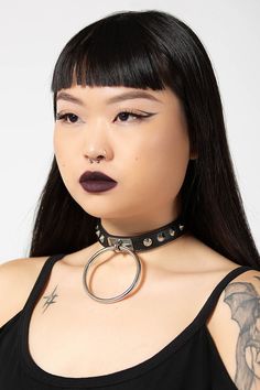 Own the day in our ‘Swindle’ choker. Complete with metal studs, adjustable buckle fastening and extra large O ring this choker is the perfect accessory to complete any edgy outfit. Vegan faux leather. Fully adjustable. Metal studs. Metal O-ring hard wear. With KILLSTAR branding, 100% PU. Studded Choker, Edgy Outfit, 2010 Fashion, Dog Hoodie, Edgy Outfits, Gothic Fashion, O Ring, Featuring Dress, Fashion Lifestyle