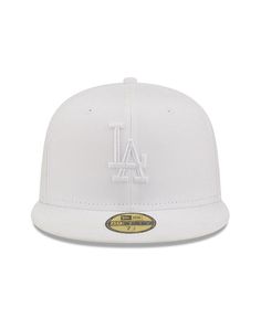 Ny Hats, White Hats, Swag Hats, Hat Aesthetic, White On White, Cool Hats, Los Angeles Dodgers, Fitted Hat, Sports Fan