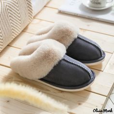 Color: Dark-Grey, EU Size: 44-45-fit Winter Heels, Couple Shoes, Comfy Slippers, Comfortable Slippers, Winter Slippers, Celtic Knots, Faux Fur Slippers, Home Slippers, Warm Shoes