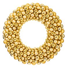 the letter o made out of golden pearls