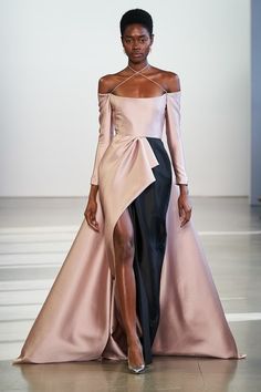 Bibhu Mohapatra, Dress With Sleeves, Fashion Weeks, Couture Gowns, Orange Dress, Beautiful Gowns, Formal Gowns, Couture Dresses, Pink And Black