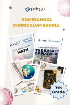 the homeschool curriculum bundle includes books and activities