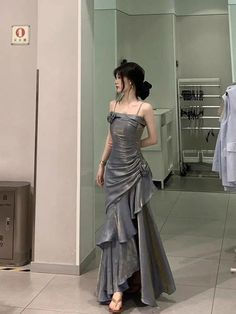 Spaghetti Strap Prom Dress, Office Dresses For Women, Pretty Prom Dresses, Long Dress Casual