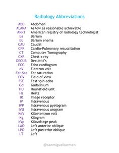 an image of the radio abbreviations for different types of radio stations and their names