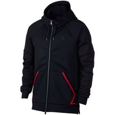 Men's Jordan Jacket Style: Black Flight Tech Diamond Tri-Blend Material Two Way Full Zip Front Pockets Jordan Logo On Chest Thick Warm Material Underarm Ventilation 23 Engineered Branding On Sleeve New With Tags! Colors: Black & Red Size: Small Smoke Free Home Fast Shipping Cl Black Functional Track Jacket With Zipper, Functional Black Track Jacket With Zipper, Functional Black Track Jacket With Zipper Closure, Black Track Jacket With Ribbed Cuffs For Outdoor Activities, Black Hooded Track Jacket With Zipper, Black Hooded Track Jacket With Zipper Closure, Urban Black Track Jacket With Zip Fly, Black Track Jacket With Ykk Zipper For Streetwear, Black Sport Coat With Double-lined Hood For Fall