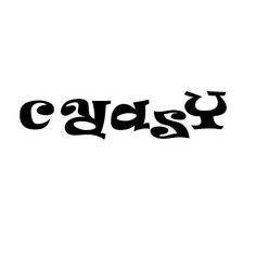 the word cayds written in black ink on a white background