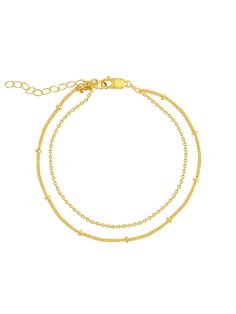 Our jewelry is made to layer, and we do all the work for you with this double chain bracelet comprised of mixed satellite & cable chain. Measures 6" with a 2" extension Chain Layering, Double Chain Bracelet, Park Designs, Initial Jewelry, Double Chain, Accessories Jewelry Earrings, Layered Bracelets, Bracelets And Charms, Work For You