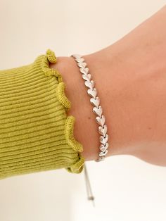 Hello lovely Etsy shopper!  Do you love this beautiful Sterling Silver Heart Slider Bracelet? Made with 925 sterling silver and fully hallmarked.  The adjustable slider mechanism means this bracelet will fit wrists from 16cm-20cm. This bracelet is also available in Gold: https://www.etsy.com/uk/listing/1452118314/18ct-gold-plated-heart-link-slider?click_key=8248c19fdeb90c4e7a3829a16d4938618ae9fc1c%3A1452118314&click_sum=b47ea3a0&ref=shop_home_active_11&frs=1 Bracelet can come gift wrapped in signature box and packaging that is fully recyclable. What are you waiting for? This will look lovely on you or a special someone! Slider Bracelet, Silver Heart Bracelet, Hello Lovely, Citrine Crystal, Bracelet Silver, Sterling Silver Heart, Heart Bracelet, Shop Home, Chain Link Bracelet