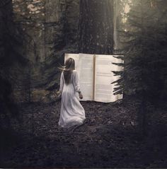 Beauty In The Struggle, Wow Photo, Girl Walking, Magical Book, Charcoal Drawings, Vivid Dreams, Fantasy Magic, Fantasy Forest