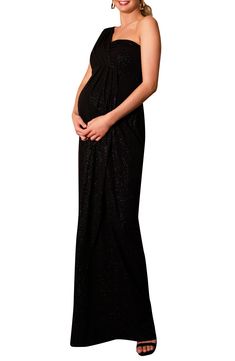 Show off your growing bump at your next event in this gorgeous, sparkling gown designed with a one-shoulder neckline and flattering pleat details. Style Name:Tiffany Rose Galaxy One-Shoulder Maternity Gown. Style Number: 5899252. Available in stores. Maternity Bridesmaid Dress, Rose Galaxy, Pregnant Bridesmaid, Sparkle Gown, Galaxy Dress, Tiffany Rose, Maternity Bridesmaid Dresses, Gown Fashion, Maternity Gown