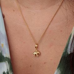 This gold elephant charm necklace makes the perfect gift for that loyal someone who has patience, strength and wisdom, not to mention an amazing memory. Whether this person is you mum, your girlfriend or your best friend, this elephant charm is bound to provide another great memory.  All our charms attach with a clip-on clasp and are compatible with all other leading charm jewellery brands. Simply clip-on or slide-on to a chain, charm bracelet or charm carrier necklace.  All Lily Charmed jewelle Spiritual Yellow Gold Charm Necklace For Her, Elephant Necklace Gold, Elephant Charm Necklace, Chain Charm Bracelet, Elephant Jewelry, Goddess Jewelry, Gold Elephant, Gold Coin Necklace, No Thanks