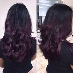 Purple hair subtle Hair Colours, Purple Hair, Fall Hair, New Hair, Hair And Nails, Hair Color, Long Hair Styles, Nails, Hair Styles