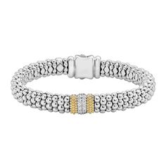 Diamond Caviar Bracelet | Caviar Lux | LAGOS Jewelry Luxury Beaded Bracelets With Diamond Accents, Diamond Beaded Bracelet In White Gold, Mens Designer Jewelry, Lagos Jewelry, Local Jewelry, Box Clasp, Engraved Items, Bracelet Sizes, Pave Diamonds