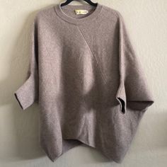 100% Cashmere Oversized Sweater. Worn Once. Sleeves Fit Mid Length On My Arms. Very Soft. Oversized Long Sleeve Cashmere Poncho, Oversized Cozy Cashmere Poncho, Cozy Oversized Cashmere Poncho, Shrug Sweater, Oversized Sweater, Mid Length, The 100, Cashmere, Sweaters For Women