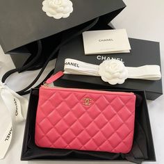 This Chanel O-Case Fits My Iphone 11 Promax, Cards And Cash. Please Note Color Varies Due To Different Light Exposures. 100% Guaranteed Authentic. I Have A Receipt As Proof Of Purchase. New. Never Been Used. Purchased At Our Local Boutique. Ended Up Not Liking The Color So I’m Trying To Find This Beauty A New Home. Shopping Bag, Box, Dust Cloth And Pamphlets Are Included. Approx. 8"L 4.85"H X 0.25"D Made In Spain. Luxury Mobile Phone Pouch Bag, Luxury Crossbody Pouch For Shopping, Luxury Portable Shoulder Bag For Shopping, Designer Travel Wallet Pouch, Designer Travel Pouch Wallets, Designer Travel Wallets In Pouch Shape, Luxury Phone Bag With Dust Bag For Daily Use, Designer Rectangular Pouch For Everyday Use, Designer Pink Rectangular Case Bag