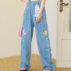 Vendor: Egirldoll Type: jeans Price: 52.99 Y2K Style Denim Baggy Blue Bear Pants ON625 Blue High-waist Y2k Cargo Jeans, Y2k Style Blue Straight Leg Cargo Jeans, Y2k Style Straight Leg Blue Cargo Jeans, Harajuku Style High Waist Denim Bottoms, Y2k Style High Rise Blue Cargo Jeans, Y2k High Rise Blue Cargo Jeans, Y2k Blue Bottoms With Pockets, Blue High Rise Cargo Jeans Y2k Style, Hip Hop High Waist Blue Jeans