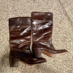 They’re Great For Everyday Or Costume! Love Frye Boots They Are Size 10b Comfortable Just Don’t Have A Use For Them Sadly Normal Wear See Photos Frye Boots, Frye Shoes, Just Don, Shoes Heels Boots, Shoes Women Heels, Heeled Boots, Shoes Heels, Size 10, Women Shoes