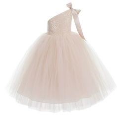 The elegant bodice feature is made of sparkling sequins and tutu tulle at the bottom. The skirt has 6 layers, top 3 layers are made of elegant tulle. 4th is layer of soft satin, 5th layer is a netting attached to the 6th layer for additional fullness, the 6th layer is a satin lining to bring comfort to your little girl while wearing the dress. Size: size 4.  Color: Pink.  Gender: female.  Age Group: toddler. Tutu Flower Girl Dress, Pageant Gown, Princess Flower Girl Dresses, Flower Girl Dresses Tutu, Christening Dress, Wedding Dresses Corset, Flower Girl Tutu, Pageant Gowns, Communion Dresses