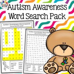 This Autism Awareness themed word search pack contains 2 different levels of word search worksheets, blank word search worksheets for students to make their own Autism Awareness word searches and also 2 vocabulary posters that include all the vocabulary used through all the word searches.  This resource includes; ♦️ Level 1 word search worksheets x 9 (8 words) ♦️ Level 2 word search worksheets x 5 (16 words) ♦️ Level 1 and Level 2 blank word search worksheets for students Math Mystery Picture, Summer Math, Word Searches, Grammar Lessons, First Grade Classroom, Interesting Ideas