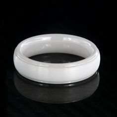 Check out this stunning 6mm White Ceramic Ring with a premium combination diamond polish and brush center finish. This White Ceramic Ring includes a comfort fit design and a 100% satisfaction guarantee. Ceramic Wedding Bands are a great symbol of your love as they are stunning, never ending and very strong and durable. White Diamond Poilshed Ceramic Deluxe Comfort Fit Design Superior Scratch Resistance White Promise Bands, Classic White Couple Rings For Promise, Classic White Promise Couple Rings, White Couple Promise Rings With Round Band, White Couple Promise Rings, Ceramic Wedding, Ceramic Ring, Ceramic Rings, The Fog