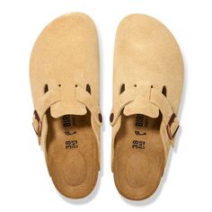 Women’s Birkenstock Boston Clogs feature soft suede uppers and the company's signature contoured cork footbed. Birkenstock Flip Flops, Birkenstock Clog, Birkenstock Clogs, Birkenstock Women, Men's Shoes Accessories, Suede Clogs, Boston Clog, Birkenstock Boston, Birkenstock Madrid