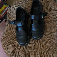 Dr. Martens Bethan Polished Smooth Leather Platform Shoes Women’s Size 7 Brand New, Never Worn. Black Leather Mary Janes With Round Toe, Black Leather Flat Mary Janes, Black Leather Closed Toe Mary Janes, Black Leather Mary Jane Shoes With Buckle Closure, Classic Black Leather Mary Janes, Black Leather Mary Janes With Ankle Strap, Black Leather Mary Janes With Buckle Closure, Black Leather Mary Janes For Work, Classic Black Flat Mary Janes