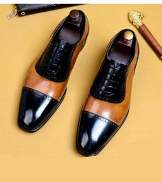 Tan Dress Shoes, Black And Tan Dress, Gents Shoes, Quality Leather Boots, Fashion Formal, Brogues Men, Custom Design Shoes, Leather Formal Shoes, Suede Leather Shoes