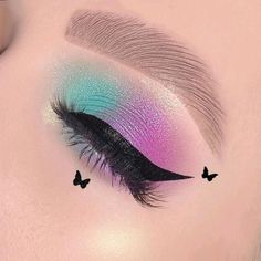 Crazy Eye Makeup, Butterfly Makeup, Graphic Makeup, Eye Makeup Pictures, Dope Makeup