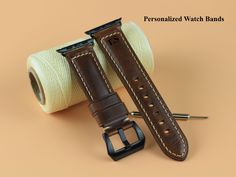 Explore our collection of genuine leather Apple Watch bands, designed to elevate your style and provide exceptional comfort. Our iWatch bands are crafted with precision to ensure a perfect fit for various sizes, including 42mm, 45mm, 49mm, 44mm, and 38mm models. Whether you're looking for a classic leather strap or something more innovative, we have options to suit your preferences. With our Apple Watch wrist straps, you can seamlessly integrate style and functionality into your everyday life. Experience the ultimate in luxury and sophistication with our ultra-soft leather bands, designed to enhance your Apple Watch experience. This Italian oil-waxed leather watch band is a masterpiece of craftsmanship and sophistication. Meticulously crafted with precision, the oil-waxed finish not only e Apple Watch Wrist, Apple Watch Bracelets, Bracelet Apple Watch, Apple Watch Ultra, Apple Watch Bands Leather, Watch Ultra, Leather Watch Bands, Apple Watch Strap, Classic Leather