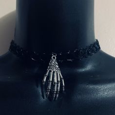 Super Creepy, Super Cool Skeleton Hanging Henna Choker. Made Of Elastic Material For Stretch. Brand New Boutique Item Without Tag. Mix And Match Any Items Listed 4 For $20 And Save... Just Bundle Items And Send Offer!!! Punk Metal Necklace With Skull Print, Punk Style Metal Necklace With Skull Print, Black Skull Jewelry Grunge Style, Black Skull Shaped Grunge Jewelry, Adjustable Silver Choker For Halloween, Adjustable Silver Halloween Choker, Black Skull Grunge Jewelry, Edgy Metal Choker For Halloween, Emo Black Skull Jewelry