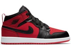 Buy and sell authentic Jordan shoes on StockX including the Jordan 1 Mid Gym Red Black (PS) and thousands of other sneakers with price data and release dates. Jordan Aj 1 Mid, Authentic Jordans, Newest Jordans, Kids Jordans, Jordan 1 Mid, Ride On, Nike Air Force Sneaker, Jordans Sneakers, Saucony Sneaker