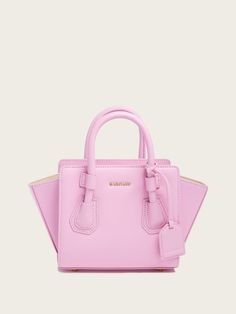 Merava Leather Mini Satchel Bag | Guess US Mini Satchel Bag, Bag Guess, Jeans Logo, Fancy Bags, Pink Purse, Satchel Bag, Shoe Store, Leather Mini, Pink Bag