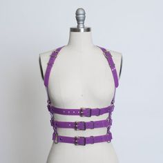 Estilo Cyberpunk, Pink Pvc, Harness Fashion, Harness Belt, Festival Belt, Purple Belt, Black Rock City, Pink Vinyl, Gothic Accessories