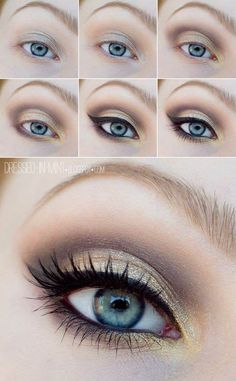 Brown Eyeshadow Tutorial, Smokey Eyes Tutorial, Grey Eye Makeup, Prom Makeup Tutorial, Smokey Eye Tutorial